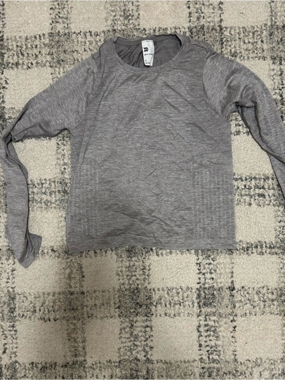 All in Motion Long Sleeve Grey Top Size XS